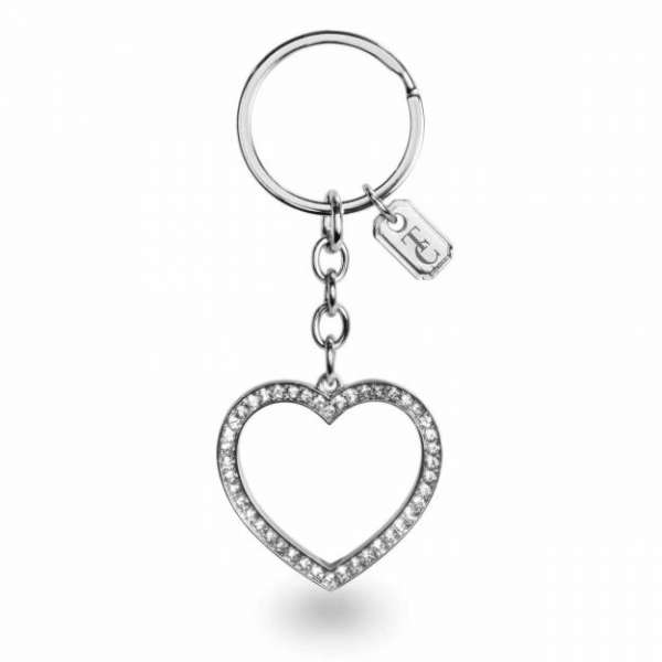 Tipperary Crystal Open Heart Sparkle Keychain
