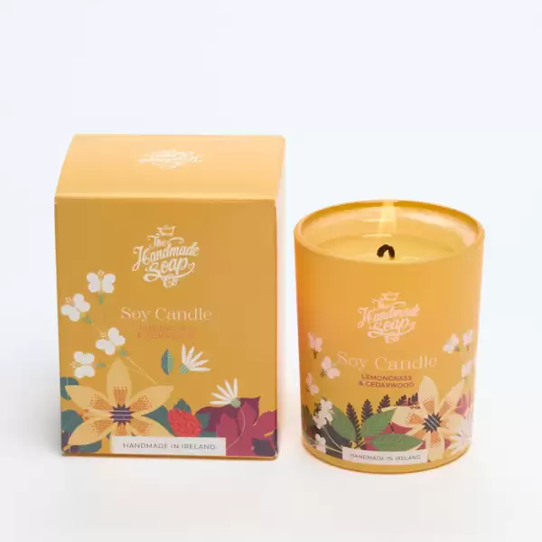 The Irish Soap Company Lemongrass & Cederwood Candle