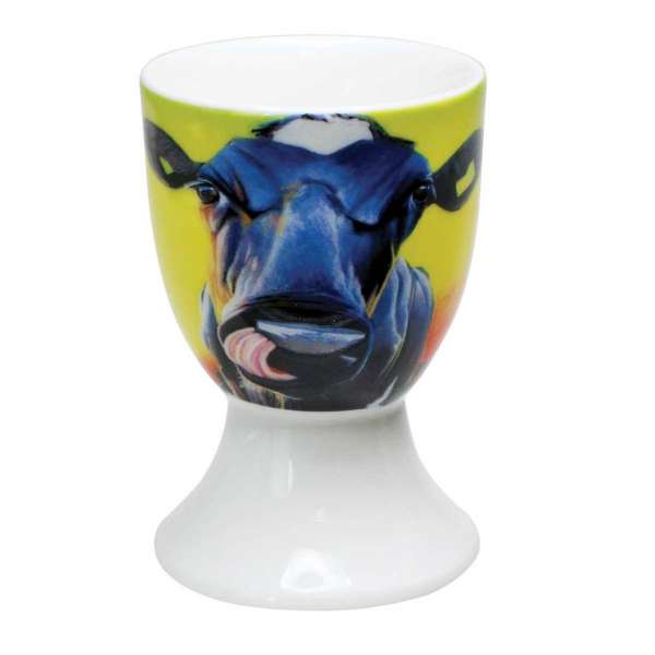 Tipperary Crystal Eoin O Connor Set Four Cow Egg Cup Set