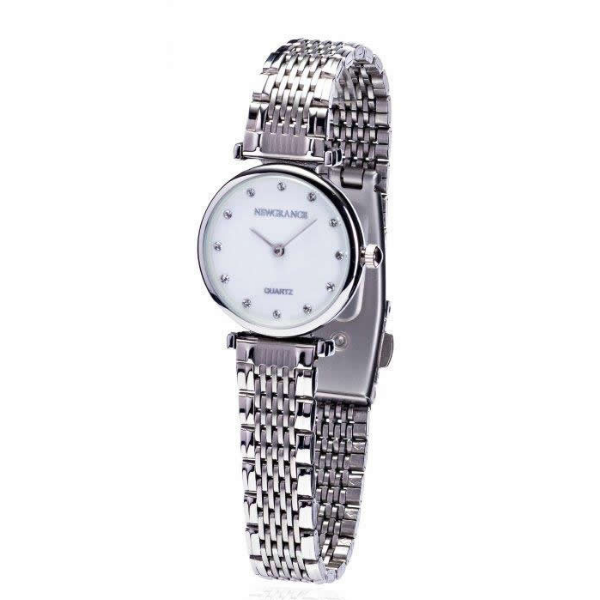Silver Dotted Face Ladies Watch