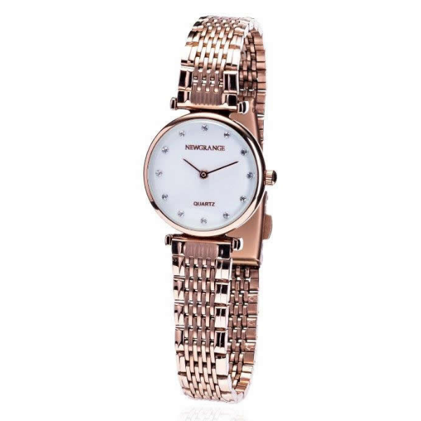 Rose Gold Diamond Dotted Ladies Watch