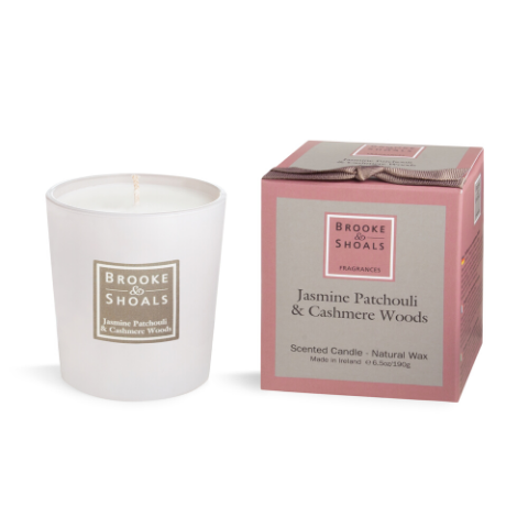 Brooke And Shoals Jasmine Patchouli and Cashmere Woods Candle