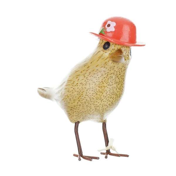Flower Garden Bird with a Strawberry Red Hat From Dcuk