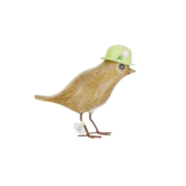 Flower Garden Bird with a Lime Green Hat From Dcuk