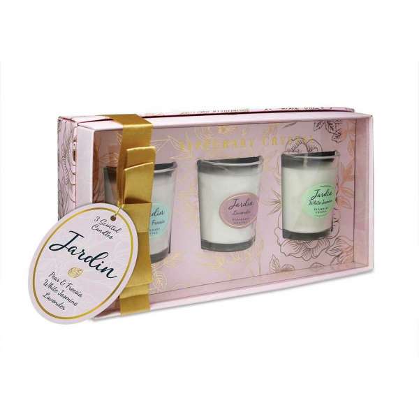 Jardin Collection Set 3 Candles From Tipperary Crystal