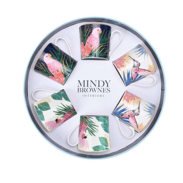 Mindy Brownes Tropical Cups Set Of 6