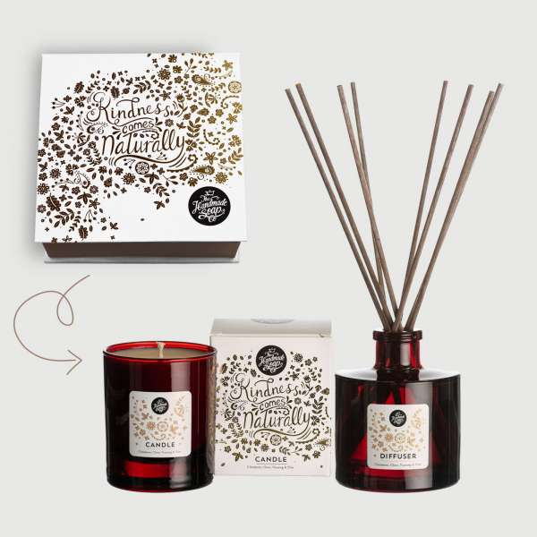 The Handmade Soap Company Winter Gift Set Candle & Diffuser