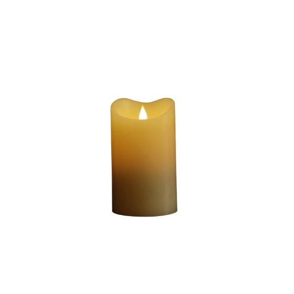 Battery Operated Candle With Timer 15cm