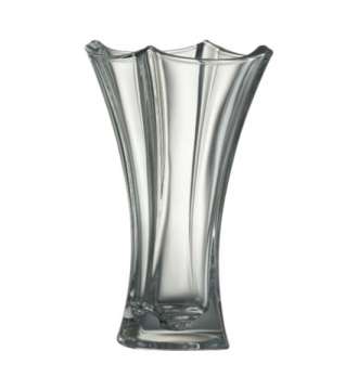 The hourglass Galway Irish Crystal Dune 12" Waisted Vase is incredibly versatile and a real staple piece. This  Dune 12" waisted vase is well suited for flowers such as your roses, hydrangeas and peonies.