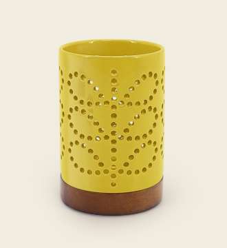 Orla Kiely Linear Stem Ceramic Lantern Sunflower
