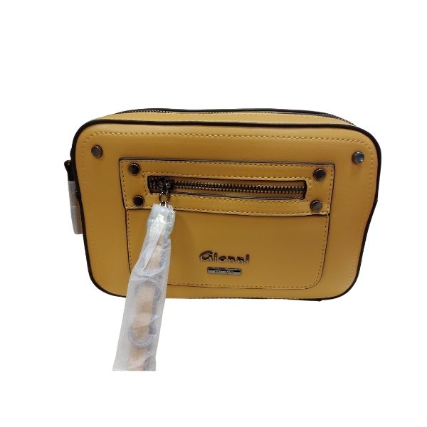 Gionni Mustard Crossbody Double Zip Box Bag