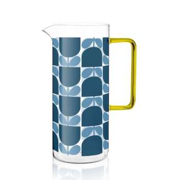 Orla Kiely Block Flower Glass Water Jug
