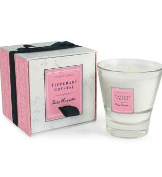 Rose Blossom Filled Tumbler Glass From Tipperary Crystal