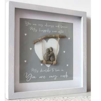 Pebble Art You Are My Always And Forever Frame