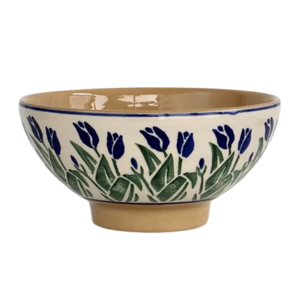 Nicholas Mosse Medium Bowl in Blue Blooms