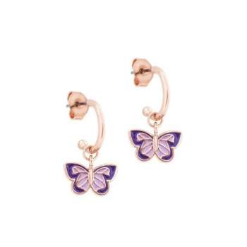 Butterfly Loop Bar Earrings From Tipperary Crystal
