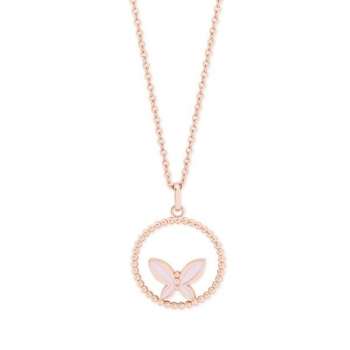 Butterfly Circle Pendant From Tipperary Crystal