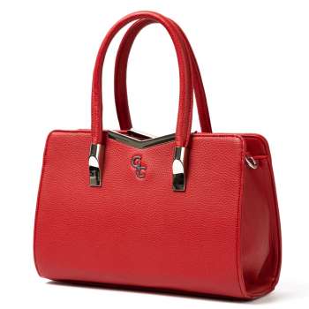 Galway Crystal Red Top Handle Handbag