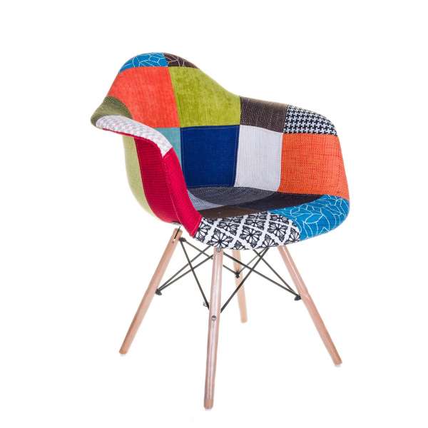 Patchwork Studio Chair Red Multi