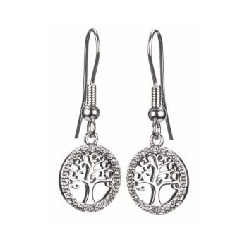 Newgrange Silver Tree Of Life Earrings