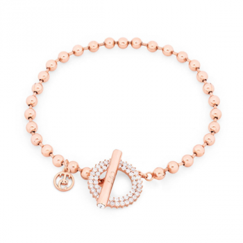 Tipperary Crystal T-Bar Ball and Chain Bracelet