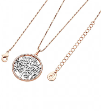 Tipperary Crystal Silver Tol in Rose Gold Pendant