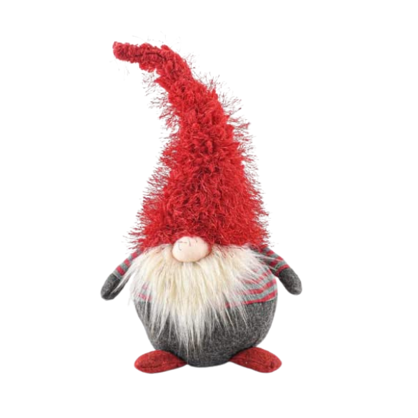 Enchante Red Fluffy Christmas Gnome