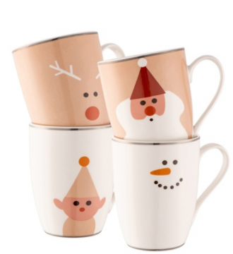 Aynsley Minimal Christmas Mugs