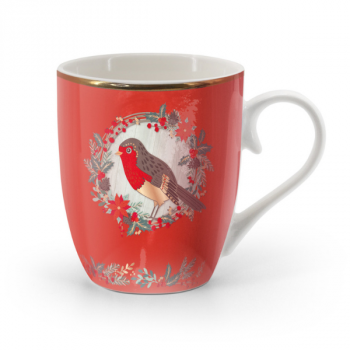 Tipperary Crystal Red Robin Mug