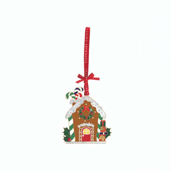 Tipperary Crystal Gingerbread House Christmas Decoration