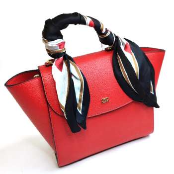 Bora-Bora Scarf Winged Handbag Red