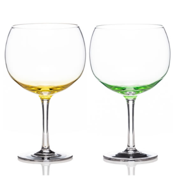 Newgrange Living Gradual Lemon & Lime Gin Glass Pair