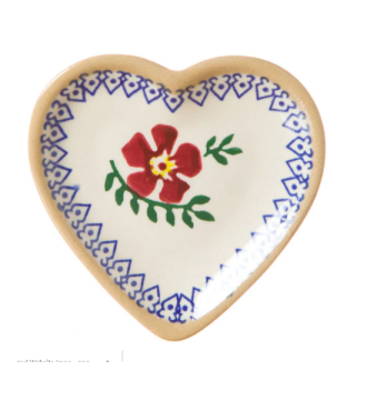 Nicholas Mosse Tiny Heart Plate Old Rose
