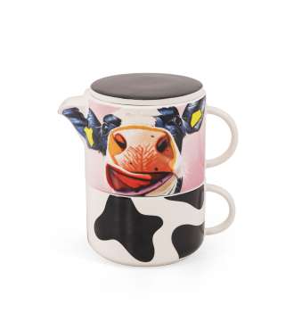 Eoin O'Connor Storage Jar- Cow Tea For One