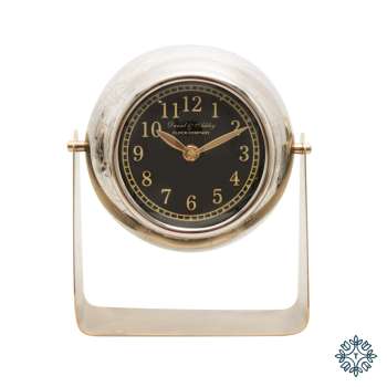 Tara Lane Daniel and ashley mantle clock nickel 26cm
