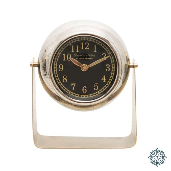 Tara Lane Daniel and ashley mantle clock nickel 26cm