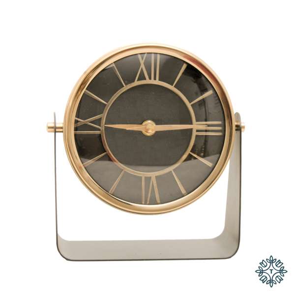 Tara Lane Meera Mantle Clock Antique Gold 20 cm