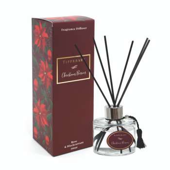 Tipperary Crystal Poinsettia Christmas Berries Diffuser