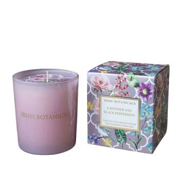 Irish Botanicals Lavender and Black Peppermint Candle