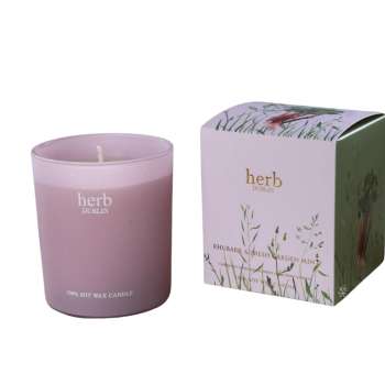 Herb Dublin Rhubarb & Fresh Garden Mint Jar Candle