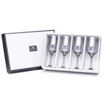 Newgrange Living Grey Lustre Wine Glasses Set of 4