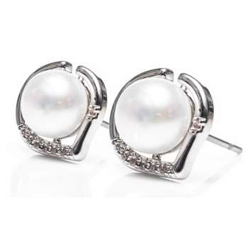 Newgrange Living Silver Mother of Pearl Earrings