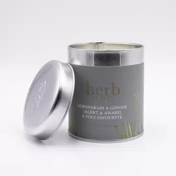Herb Dublin Lemongrass and Ginger Tin Candle