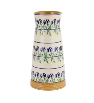 Nicholas Mosse Large Tapered Vase Blue Blooms