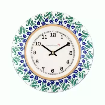 Nicholas Mosse Clock Blue Blooms