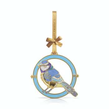 Tipperary Crystal Hanging Decoration Birdy - Blue Tit