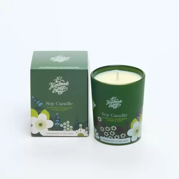 Irish Soap Company Lavender, Rosemary & Mint Candle 70g