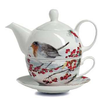 Newgrange Living Robin Bone China Tea For One