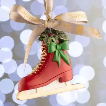 Belleek Living Ice Skate Hanging Ornament