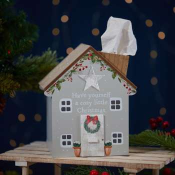 Langs Xmas Cosy House Tissue Box